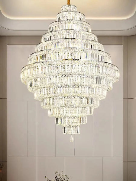 Chandelier Modern Luxury Crystal Light Villa Duplex Living Room Chandeliers