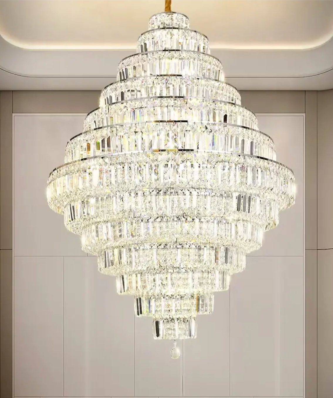 Chandelier Modern Luxury Crystal Light Villa Duplex Living Room Chandeliers