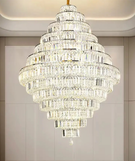 Chandelier Modern Luxury Crystal Light Villa Duplex Living Room Chandeliers