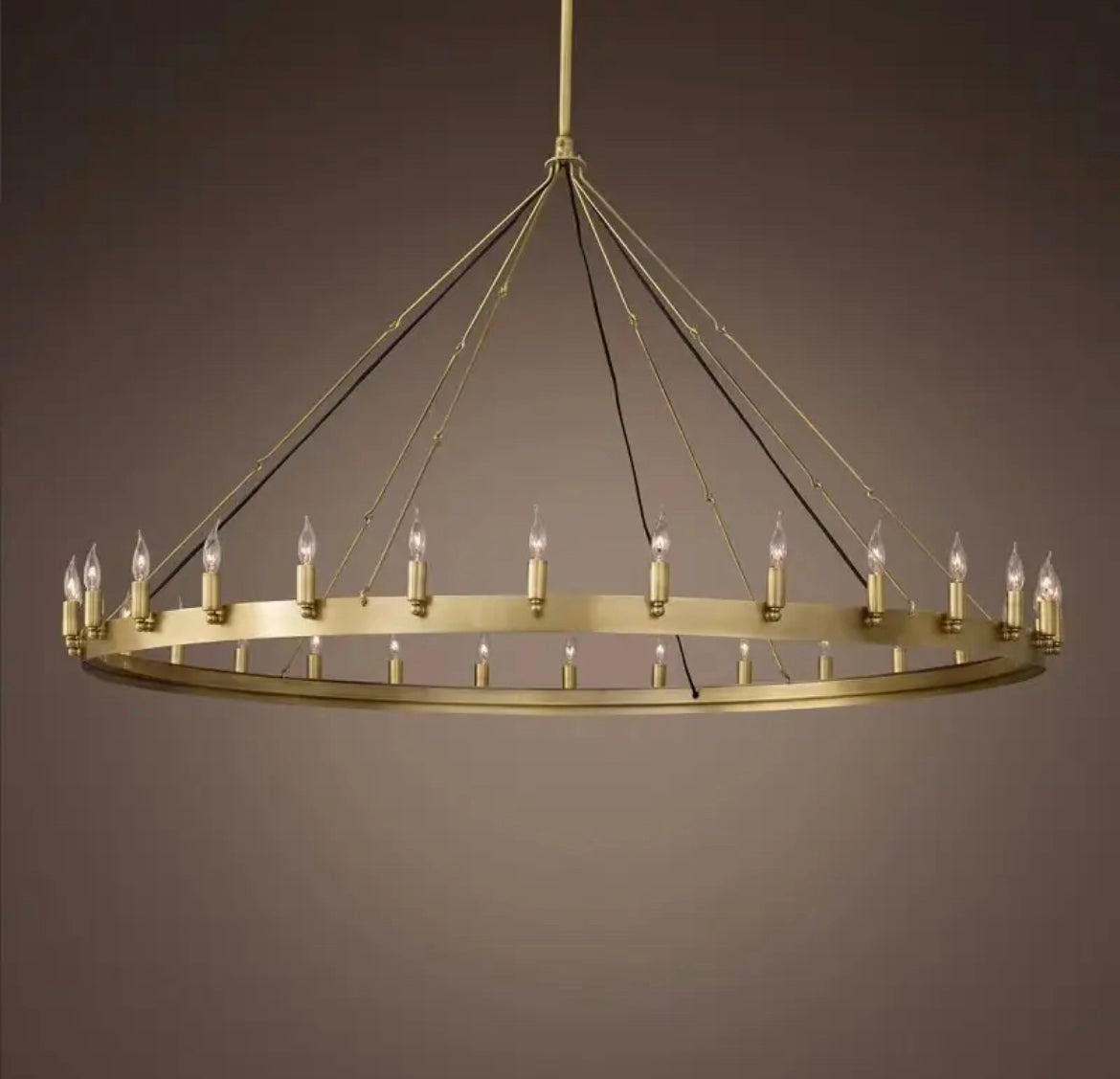 Chandelier Postmodern Style Living Dining Room American Retro Iron Lightining