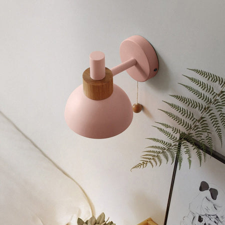 Wall Lamp Switch Modern Wood Sconce Lights Nordic LED Lamps