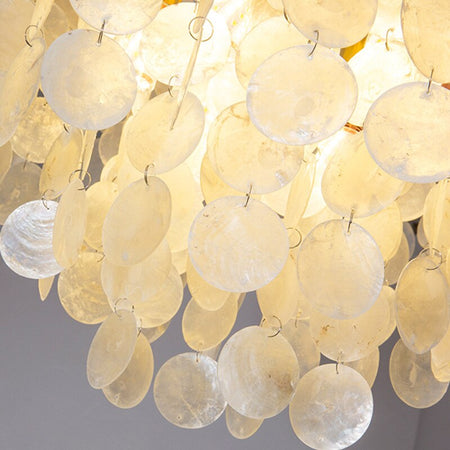 Chandelier Modern Lustre Shell Lighting Nordic Hall Pendant Lights