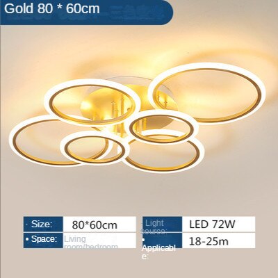 Ceiling Light Modern Led Gold Ring Interior Ceiling Lights