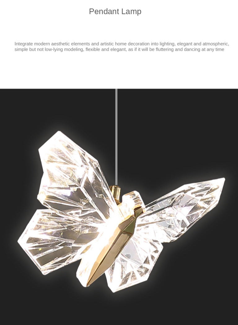 Pendant Light Modern LED Hanging Wall Butterfly Pendant Lights