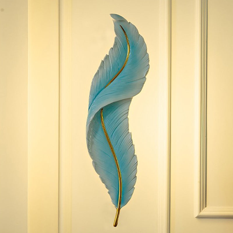 Wall Lamps Modern Feather Bedside LED Wall Lights