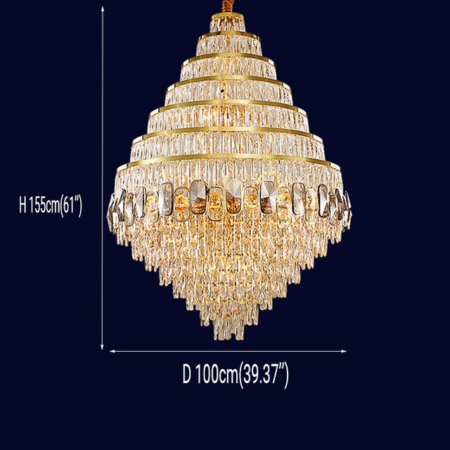 Chandelier Crystal Lighting Modern Living Room Hanging Lamp Large Gold Staircase Led Chandeliers