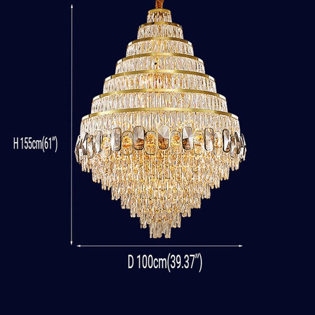 Chandelier Crystal Lighting Modern Living Room Hanging Lamp Large Gold Staircase Led Chandeliers