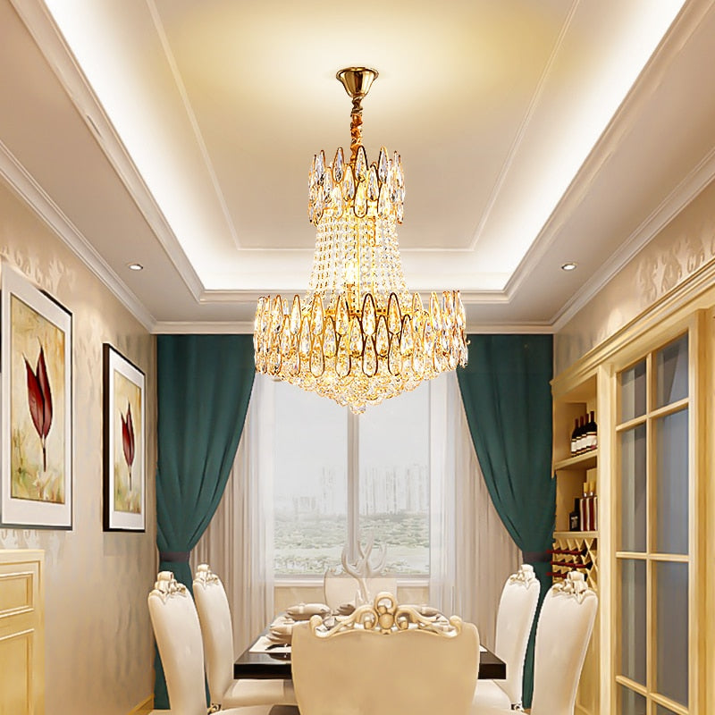 Chandelier Lighting Crystal Led Lustre Living Room Hanging Lights Chandeliers 