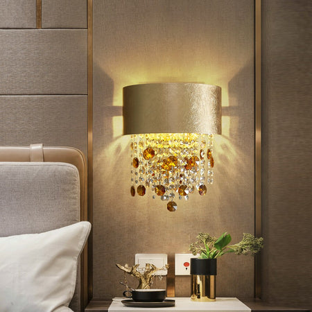 Wall Lamps Modern Gold Crystal Sconce Wall Lights