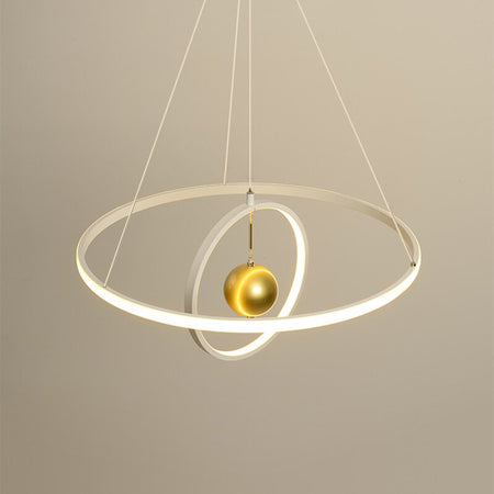 Pendant Light Modern Led Hanging Round Ring Planet Pendant Lights