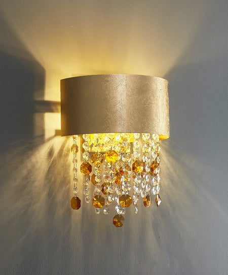 Wall Lamps Modern Gold Crystal Sconce Wall Lights