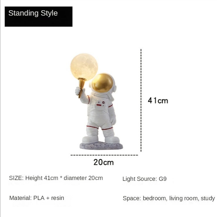 Table Lamp Astronaut Wall Light Sconce Moon Spaceman Table Lamps