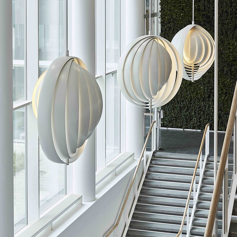 Pendant Light Modern Led Rotate Moon Hanging Fixture Nordic Pendant Lights