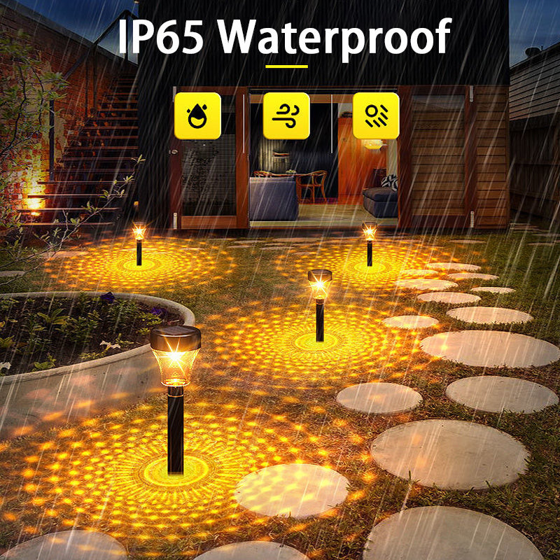 Outdoor Garden Lights Solar LED Light Outdoor RGB Color Changing Solar Pathway Lights