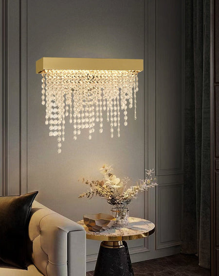 Wall Lamps Modern Crystal Gold Sconce Bedside Wall Lights