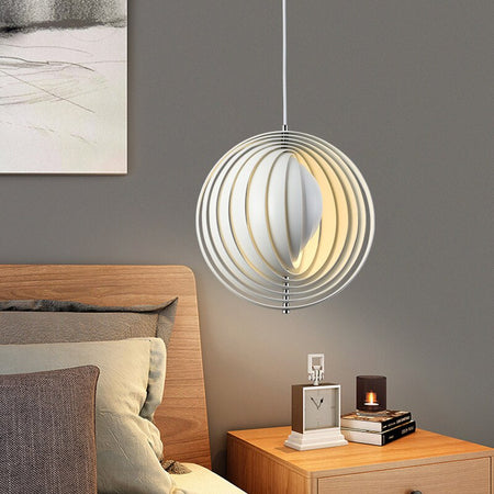 Pendant Light Modern Led Rotate Moon Hanging Fixture Nordic Pendant Lights