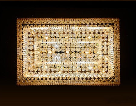 Light Luxury LED Cake Ceiling Light Round Rectangular Multilayer  Ceiling Lights