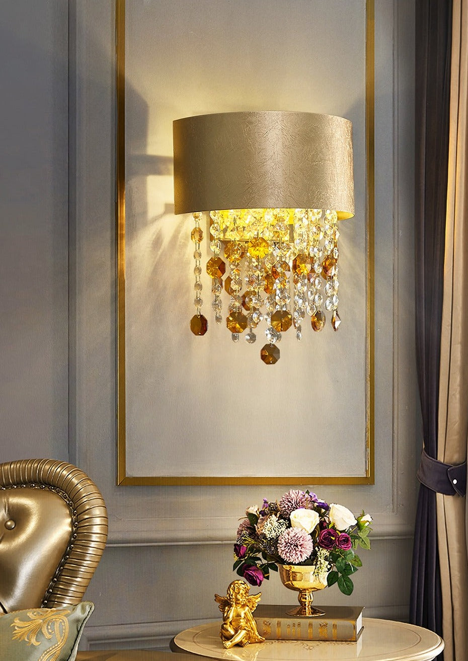 Wall Lamps Modern Gold Crystal Sconce Wall Lights