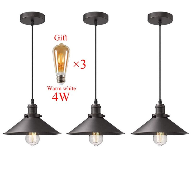 Pendant Light Vintage Loft Retro Lighting Hanging E27 Base Edison Pendant Lights