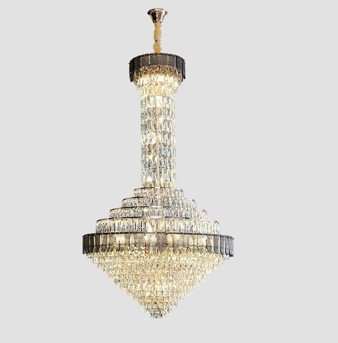 Chandelier Shell Crystal Living Room Hollow Hall Long Decorative Lighting Chandeliers