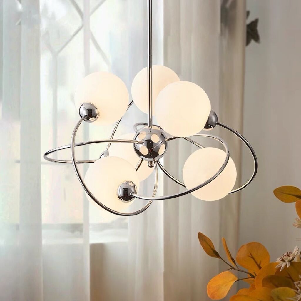 Pendant Light Retro Led Glass Ball Hanging Interior Pendant Lights