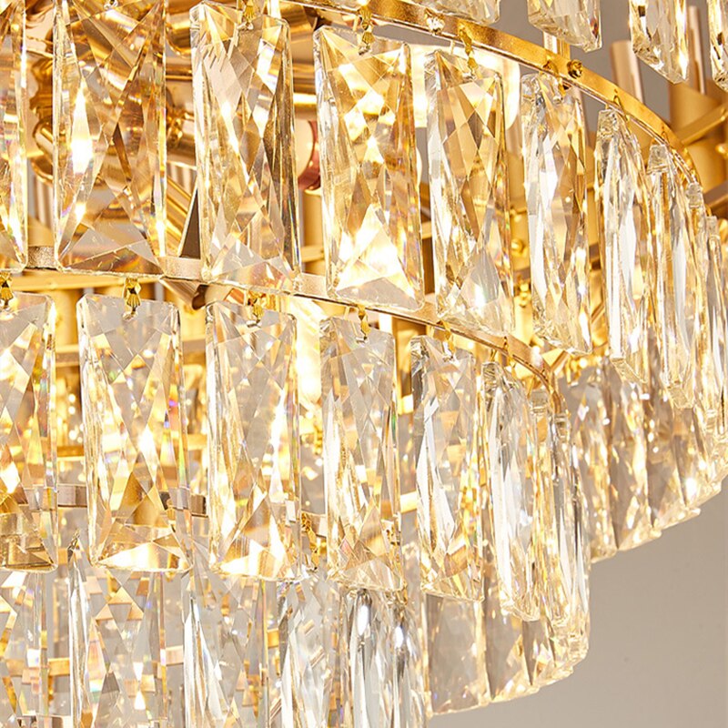 Chandelier Modern Crystal Led Hanging Luster Chandeliers