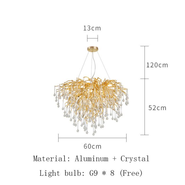 Crystal Chandelier Lighting // Dining Living Room Lights