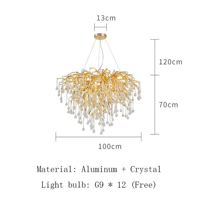 Crystal Chandelier Lighting // Dining Living Room Lights